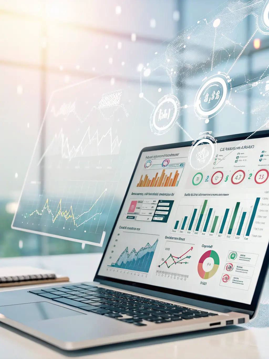 A visual representation of an AI tool automating HR processes, such as recruitment and employee onboarding.