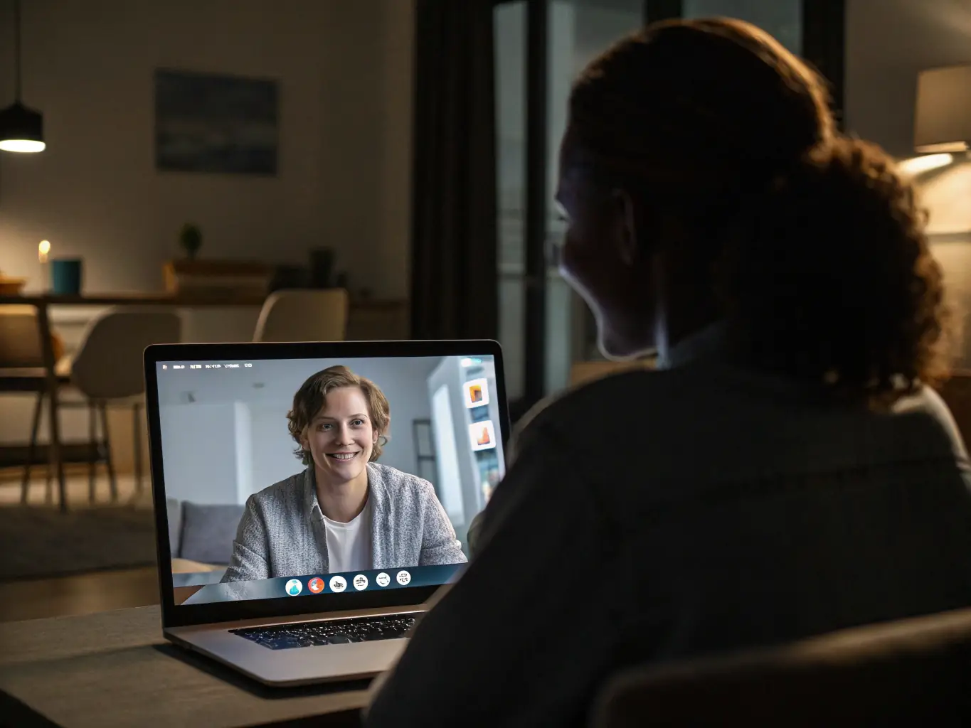 An image showing an AI-powered chatbot handling customer inquiries on a website, demonstrating automated customer service and support.